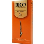 Rico Alto Clarinet Reeds, Strength 3.0, 25-pack