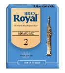 Rico Royal Soprano Sax Reeds, Strength 2.5, 10-pack