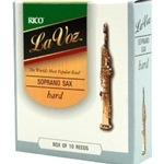 La Voz Soprano Sax Reeds, Strength Medium Strength Hard, 10-pack