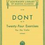 Dont - 24 Exercises for the Violin