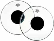 Drum Head, Clear w/Black Dot, Remo