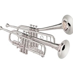 Jupiter 1010S Silver Trumpet w/ Convertible Bell