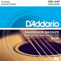 D'Addario Acoustic 12-String Light Set