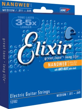 Elixir Nanoweb Electric Med StringsSet