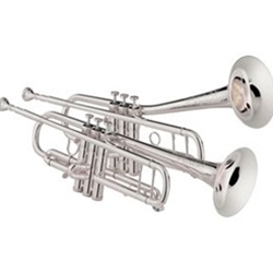 Jupiter 1010S Silver Trumpet w/ Convertible Bell