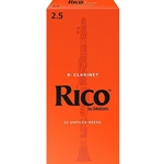 D'Addario Rico Bb Clarinet Reeds 25-Pack
