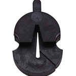 Unknown Tourte Rubber Violin/Viola Mute - 1 Hole, Hourglass-Shaped