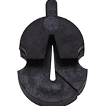 Tourte Rubber Violin/Viola Mute - 1 Hole, Hourglass-Shaped