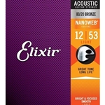 Elixir 80/20 Bronze Nanoweb Acoustic Strings