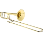 S.E. Shires Q-Series Professional F-Attachment Trombone Lacquer Yellow Brass Bell