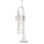 S.E. Shires Q10RS Professional Bb Trumpet Silver w/Reverse Leadpipe