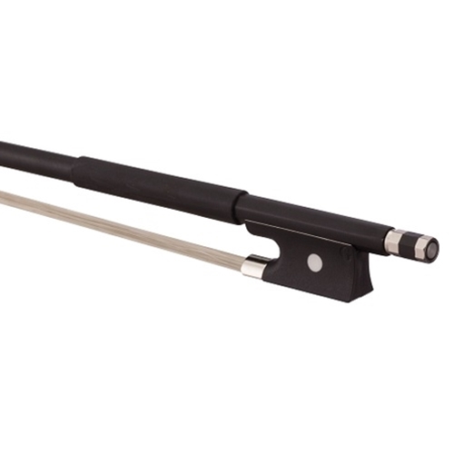 VIOLIN BOW FIBERGLASS HALF-LINED FROG LEATHERETTE GRIP 1//4