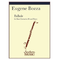 [Limited Run] Eugene Bozza - Ballade For Bass Clarinet & Piano