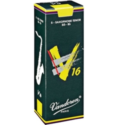 Vandoren V16 Tenor Sax Reeds 5-Pack