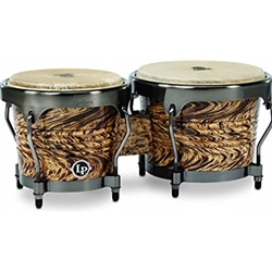 LP Aspire Series Bongos - Havana Cafe with Brushed Nickel Hardware