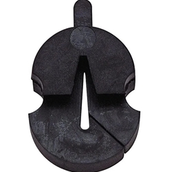 Tourte Rubber Violin/Viola Mute - 1 Hole, Hourglass-Shaped