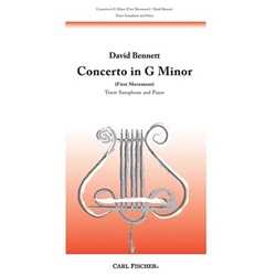 David Bennett - Concerto In G Minor For Tenor Sax