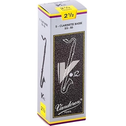 Vandoren V12 Bass Clarinet Reeds 5-Pack