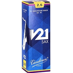 Vandoren V21 Tenor Sax Reeds 5-Pack