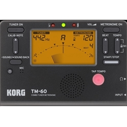 Korg TM60 Combo Tuner Metronome, Black