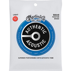 Martin Phosphor Bronze Acoustic Guitar Strings, Light