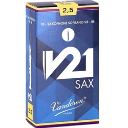 Vandoren V21 Soprano Sax Reeds 10-Pack