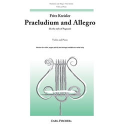 Praeludium And Allegro For Violin
