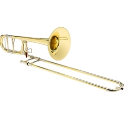 S.E. Shires Q-Series Professional F-Attachment Trombone Lacquer Yellow Brass Bell