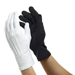 Dinkles White Nylon Gloves