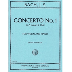 Violin Concerto No. 1 in A Minor, BWV 1041