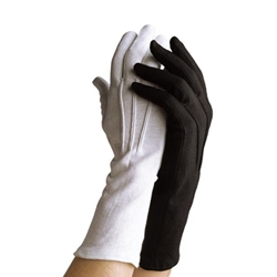 Dinkles Black Long-Wristed Cotton Gloves