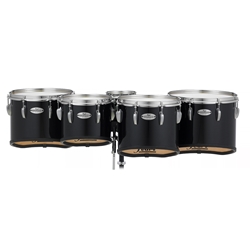 Pearl Championship Marching Tenor Set - Quads (8/10/12/13), Midnight Black